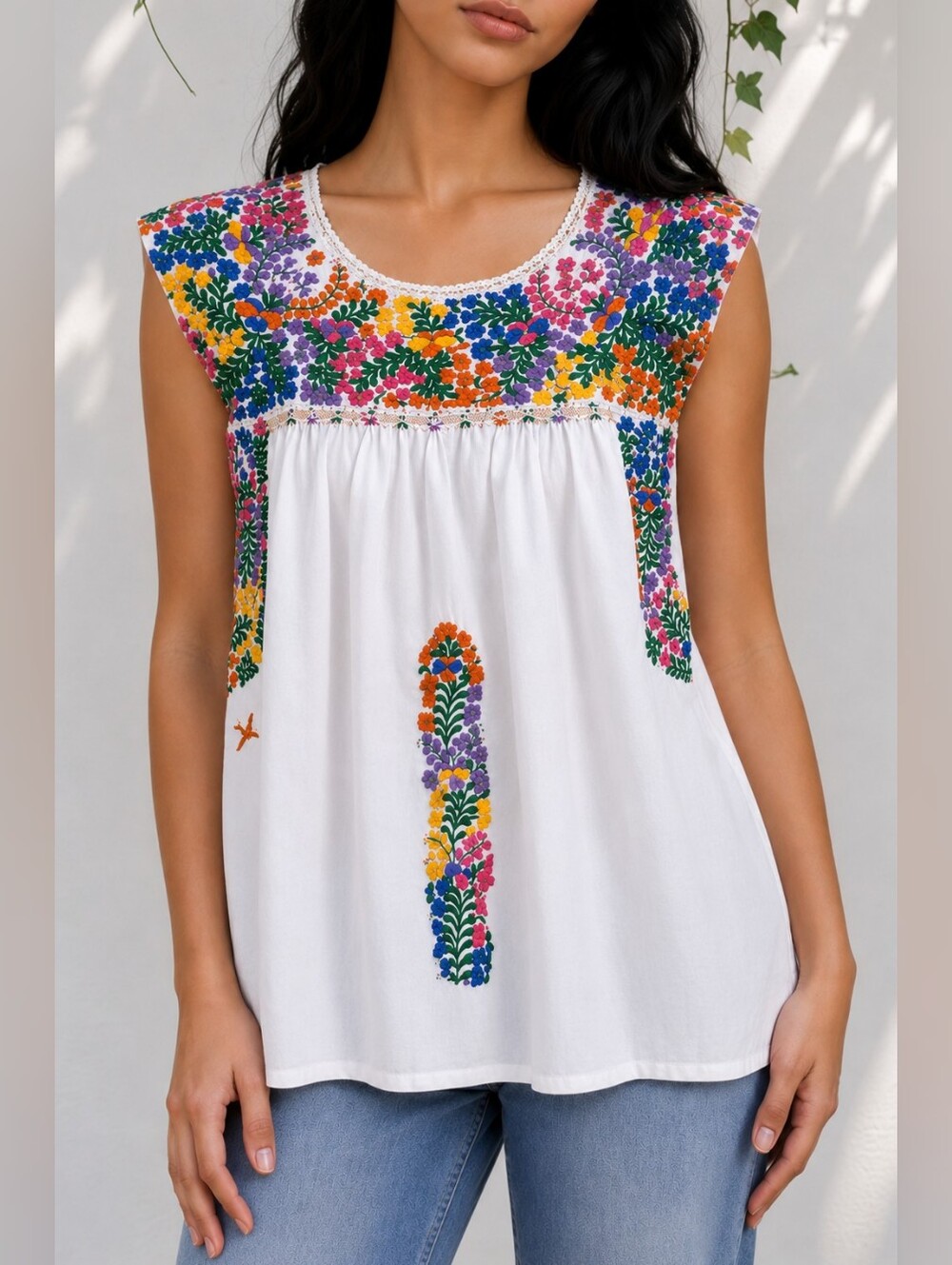 Mi Golondrina Flores Classic Fiesta Top